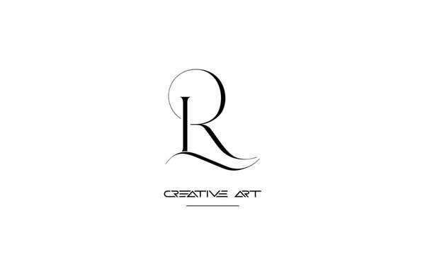 LR, RL, L, R abstract letters logo monogram