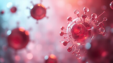 Floating Virus Cells