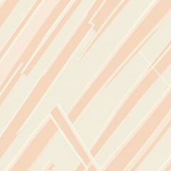 Abstract Peach and Cream Diagonal Lines Artwork