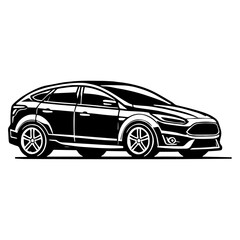 Naklejka premium vector illustration of a car