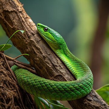 green tree python