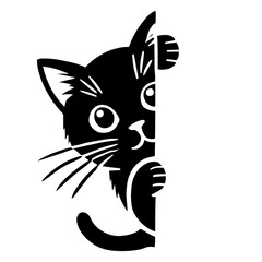 vector illustration of a cat