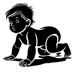 crawling kid