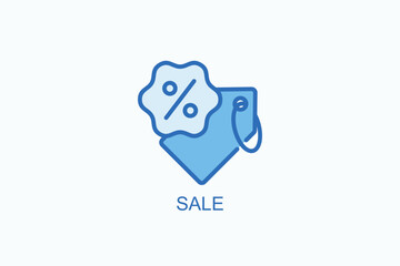 Sale Icon Or Logo Isolated Vector Illustration