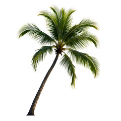 Fototapeta premium Tropical palm tree, cut out