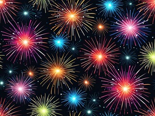 Vibrant Fireworks Display: A Celebration of Light and Color