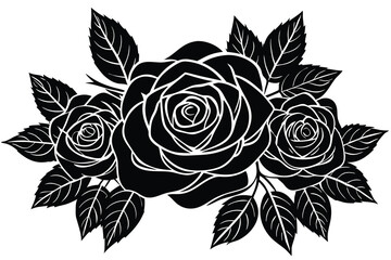 Elegant Black Rose