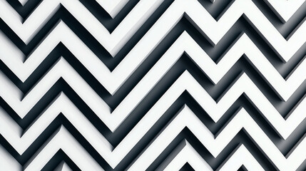 Modern 3D Chevron Pattern Wall Design
