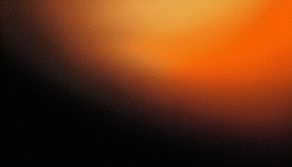 Orange black colors gradient background, grainy texture effect, web banner design