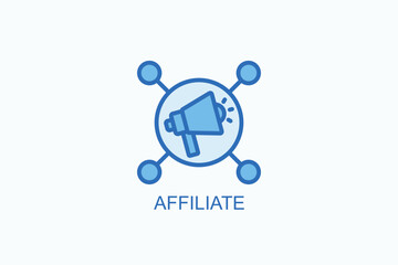 Affiliate Icon Or Logo Isolated Vector Illustration