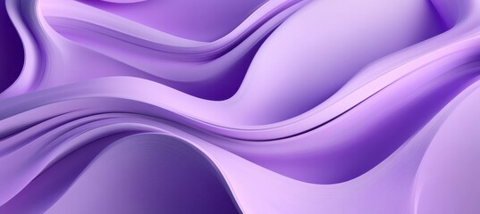 Fototapeta premium Smooth undulating curves in gentle purple tones creating a serene and abstract background suitable for various design projects and creative applications