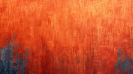 Obraz premium Vibrant orange-red textured wall background