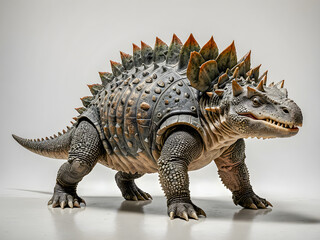 Fototapeta premium Triceratops dinosaur on white background. 3d rendering
