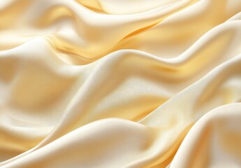 Fototapeta premium Soft and Silky Yellow Fabric Texture with Elegant Draping Ideal for Fashion, Backgrounds, and Stylish Design Projects in High Resolution