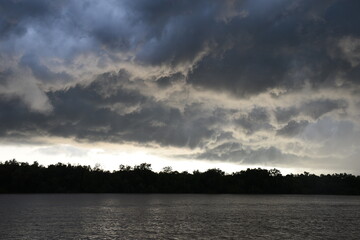 Dark Clouds- Dramatic Scenery of Tropical Storm Dark Clouds Brewing