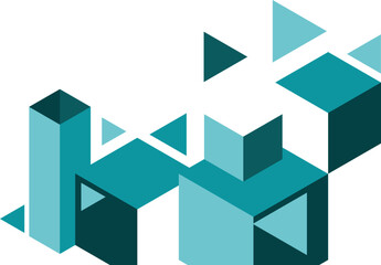 Obraz premium Abstract Geometric Corner