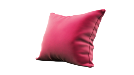 red pillow isolated on white background , transparent
 png 