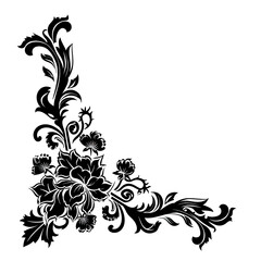 Floral Corner Ornament