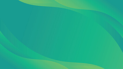 Simple green background . modern wavy background