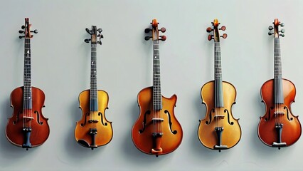 Fototapeta premium Illustration of Musical Instruments in Artistic Style for Buy Musical Instruments Day