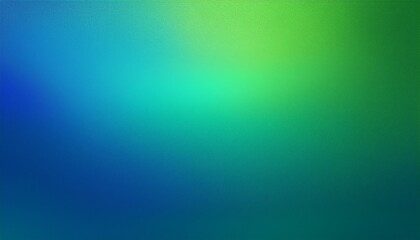 Obraz premium Grainy gradient background blue green grunge noise texture smooth blurred backdrop website header design