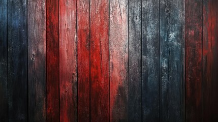 Obraz premium USA Flag Painted on a Rustic Wooden Background