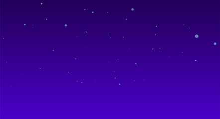 Dark blue night sky with many stars. Deep space background. Flat vector illustration.