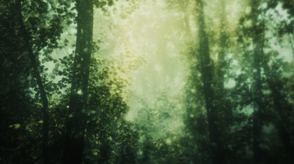 Fototapeta premium Camouflage in a dense army training forest setting during early morning light