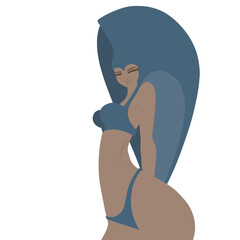 Silhouette of samba dancer in carnival feather costume