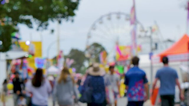 Carnival background blurred
