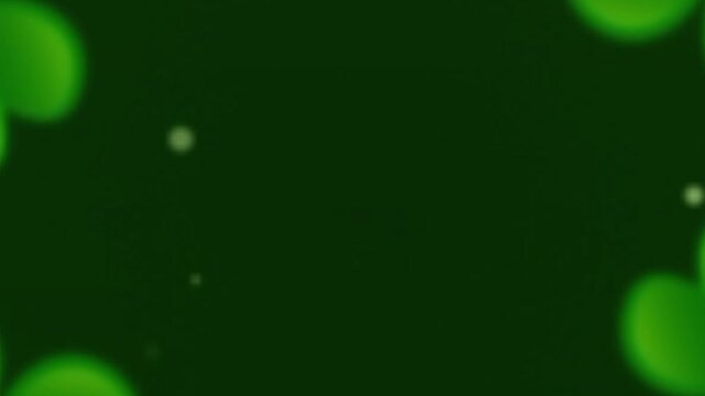 A festive St. Patrick&rsquo;s Day animation featuring glowing green shamrocks in a dynamic circular pattern. The background is illuminated with golden sparkles, creating a magical and celebratory atmosphere