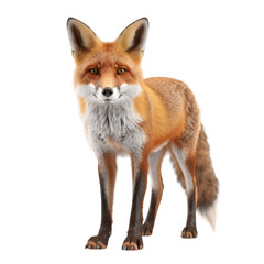 Fototapeta premium Majestic red fox showcasing its stunning fur and graceful posture