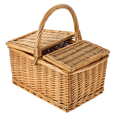 woven basket png, transparent background