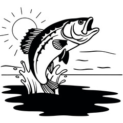-a-large-mouth-bass-jumps-gracefully-out-of-the-wa (8).eps