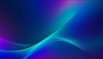 Naklejka premium A vibrant, abstract gradient background with a smooth transition from deep blue to bright blue, with a soft green blend in between. 