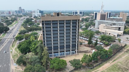 Orapa house building in Gaborone, Botswana, Africa