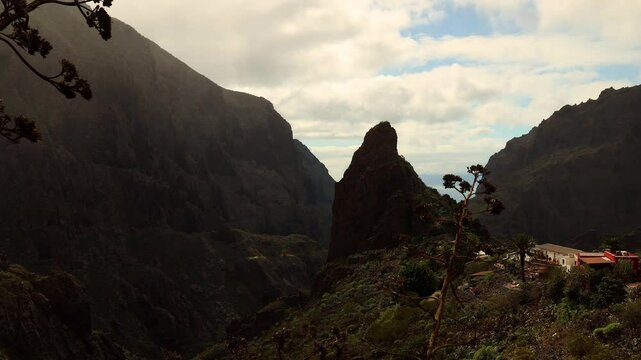 a timelapse of masca village on tenerife island 4k 30fps video