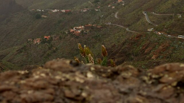 the road to masca village on tenerife island 4k 25fps video