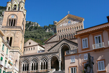 Fototapeta premium A view of the Amalfi Bell Tower.