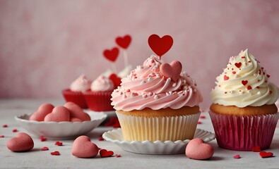 cupcakes with whipped cream