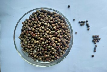 Black peas, parched peas or dapple peas, purple-podded peas or Pisum sativum var arvense