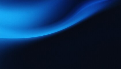 Blue black abstract gradient background grain texture effect dark vibrant color flow wave copy space
