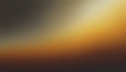 Grainy gradient background gray brown golden yellow glowing light dark noise texture banner poster backdrop design