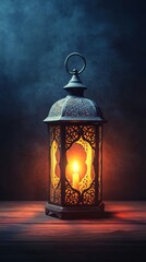 A beautifully designed lantern casting a warm glow, creating a cozy ambiance.