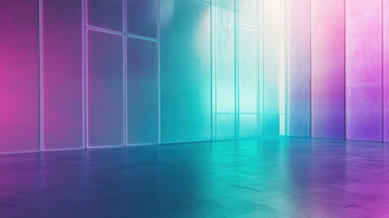 neon lights abstract room background