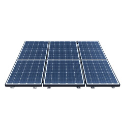 solar panel icon on a  featuring 4 panels in a front view, transparent background png