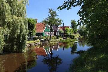Obraz premium Zaanse Schans village in summer