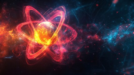 The peaceful atom  a symbol of harmony, energy, and tranquility in modern science and nature