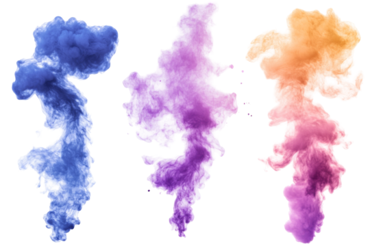 Dynamic color smoke effects png background transparent for creative design artistic environment visual appeal
