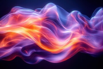 Obraz premium Abstract Colorful Flowing Wave Design